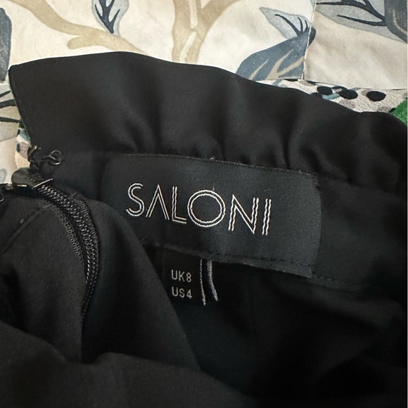 Saloni Fleur Mock-Neck Tie-Back Leopard (D10) - Picture 7 of 7